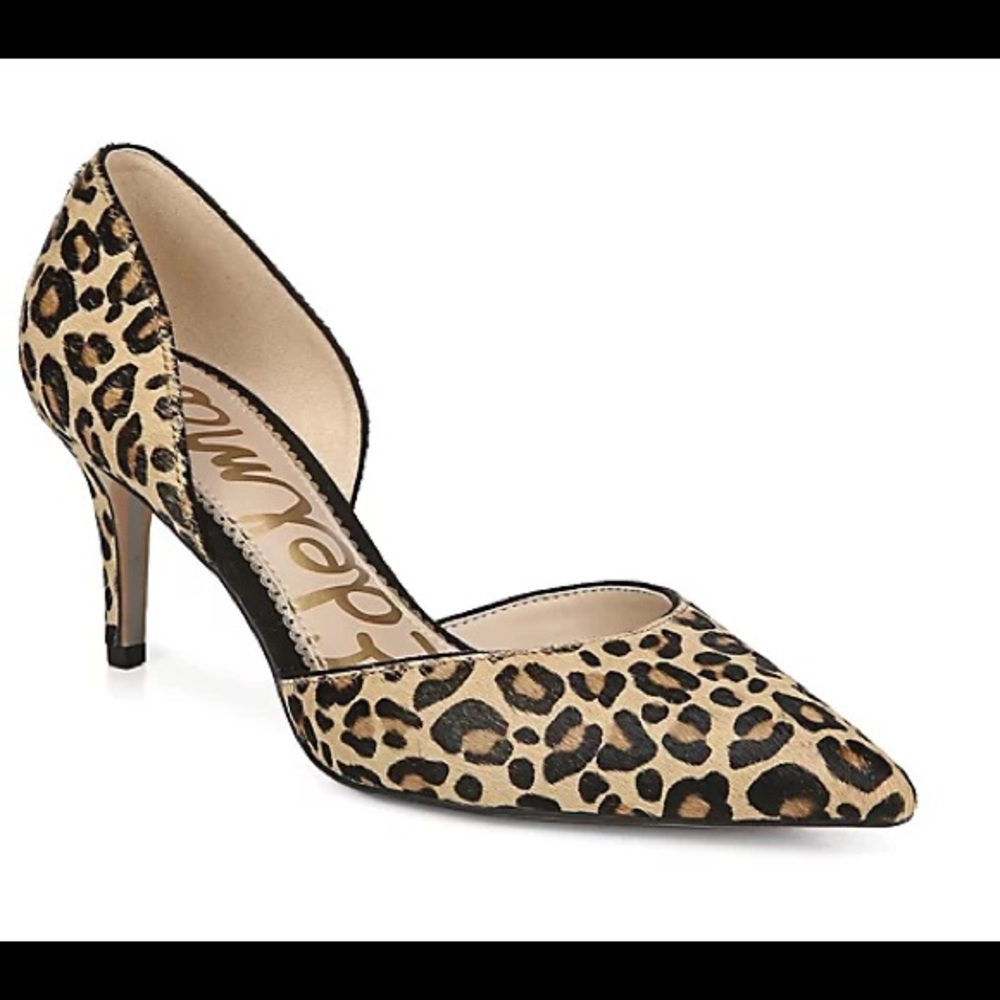 NWT Sam Edelman Jaina Leopard Print d'Orsay Pump